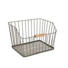 KitchenCraft Storage Basket Grey Metal Large