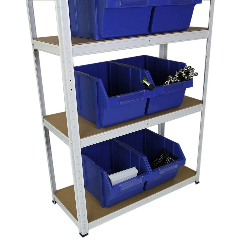 image 1 of White Racking Units 90 x 40 x 180 White
