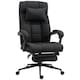 image 9 of Vinsetto Office Chair with Adjustable Height, Wheels, Footrest, Black