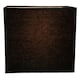 image 2 of Contemporary and Stylish Jet Black Linen Fabric Rectangular Lamp Shade | Black