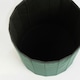 image 6 of OHS Matte Velvet Soft Round Foldable Footstool Seat Storage Organiser Ottoman | Green | Forest Green