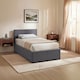 image 1 of Vida Designs Veronica Single Lift Up Linen Ottoman Storage Bed Frame, Dark Grey