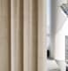 image 4 of Luxury Enhanced Living Cream Velvet, Supersoft, Blackout, Thermal Curtains with Tape Top (PAIR) - 46 x 54 inch (117x137cm)