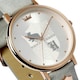 image 3 of Harry Potter Womens/Ladies Hufflepuff Leather Watch - Silver - One Size