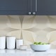 image 3 of NuWallpaper NUS3575 Inuition Peel & Stick Wallpaper, White & Gold Multi