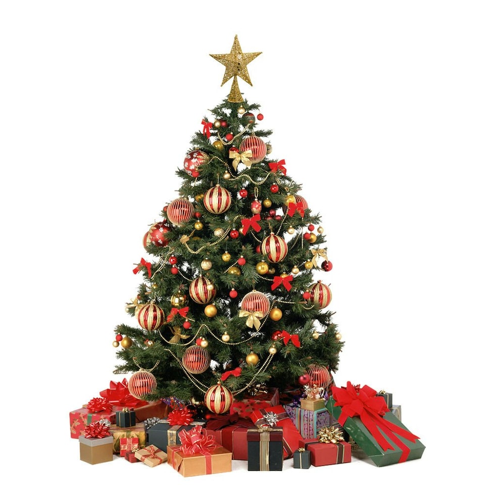 image 1 of Living and Home Wrought Iron Christmas Tree Topper Star Ornament  - 30*40cm