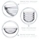 image 2 of Duralex Lys Stacking Glass Cooking / Ingredients / Food Bowl - 14cm | Clear | Clear