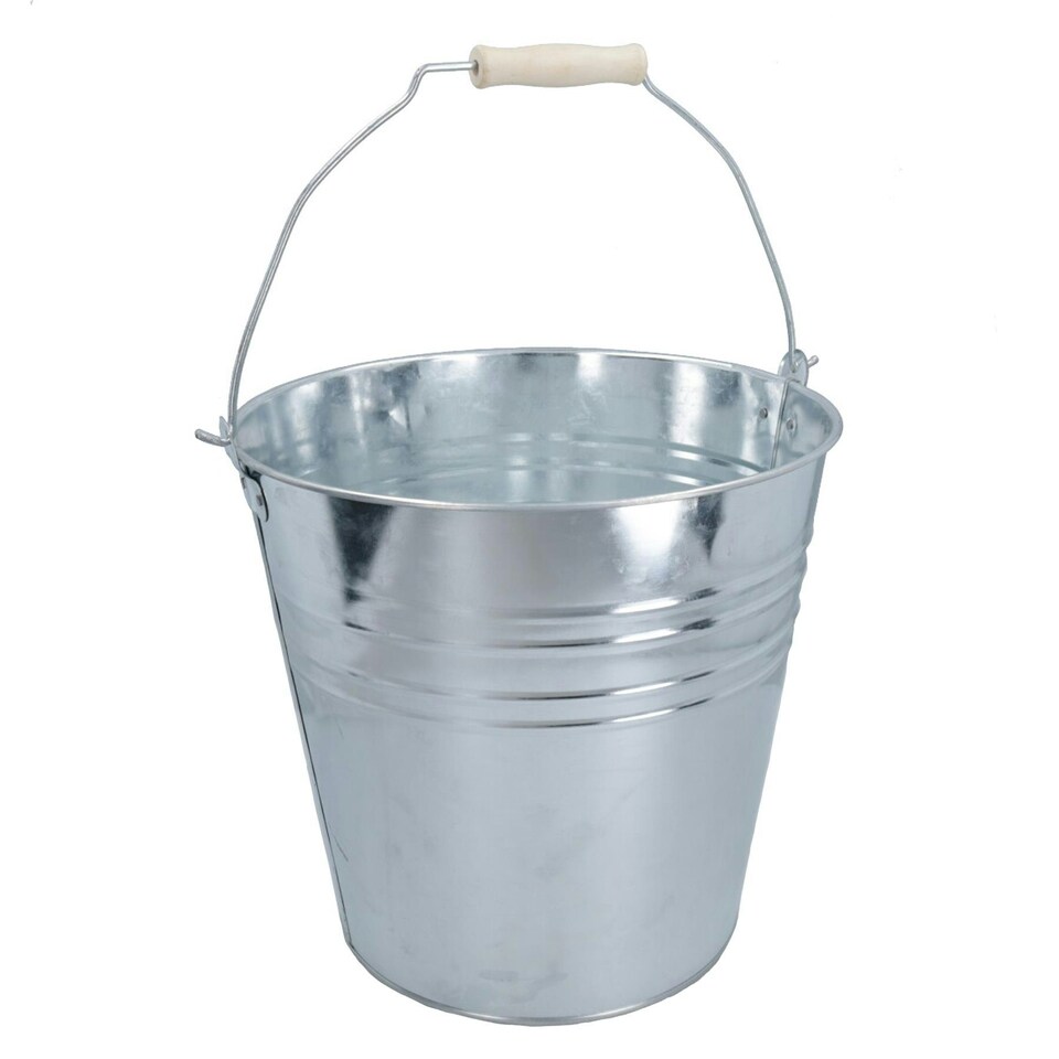 image 1 of 10L Galvanised Steel Metal Bucket Pail Water Coal Fire Greenhouse Garden Plants 10pc