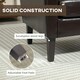 image 5 of HOMCOM Armchair Accent Chair with Eucalyptus Wood Legs for Bedroom Brown