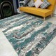 image 2 of KUKOON Light Blue Mottled Shaggy Living Room Area Rug 200cm x 290cm Blue