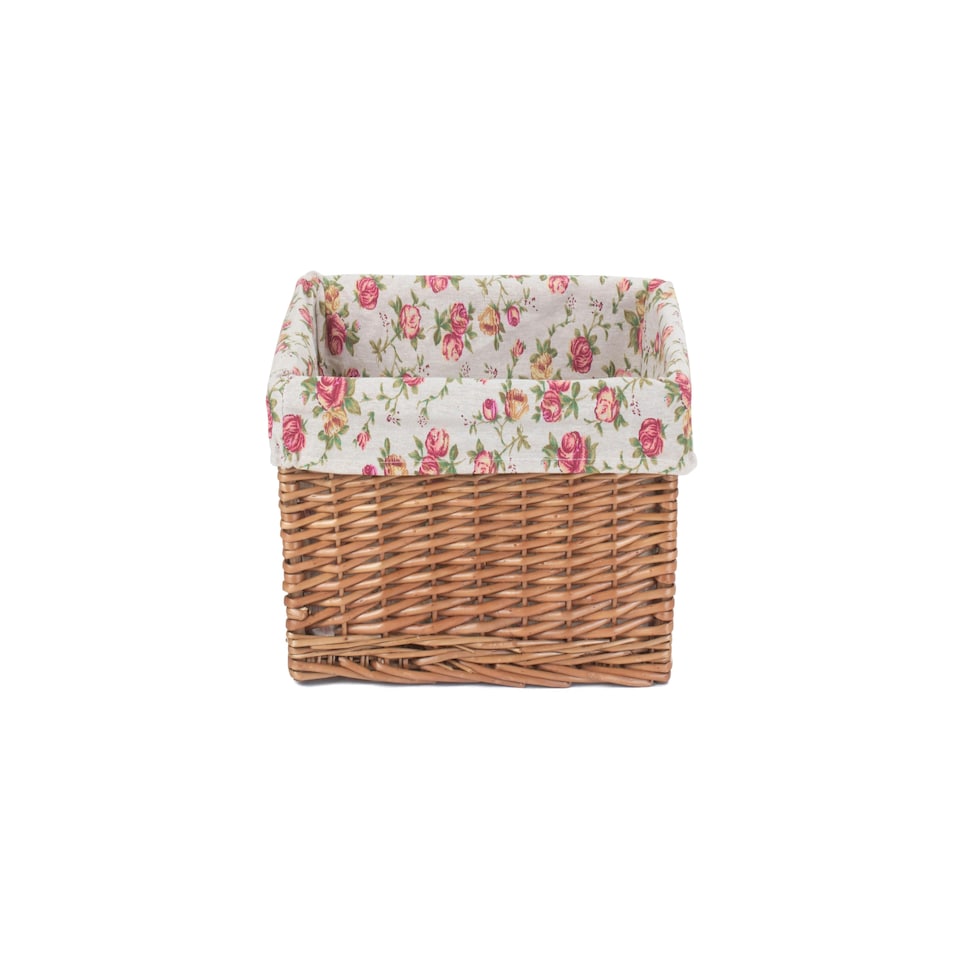 image 1 of Double Steamed Garden Rose Willow Storage Baskets Multi | Multi | L