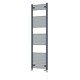 image 1 of Zennor - Anthracite Dual Fuel Towel Rail H1800mm x W500mm Standard - Curved