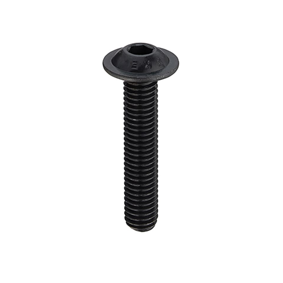 Unifix Grade 10.9 Flange Socket Screws M6 x 16 - Box of 200 | Black | M6 x 16
