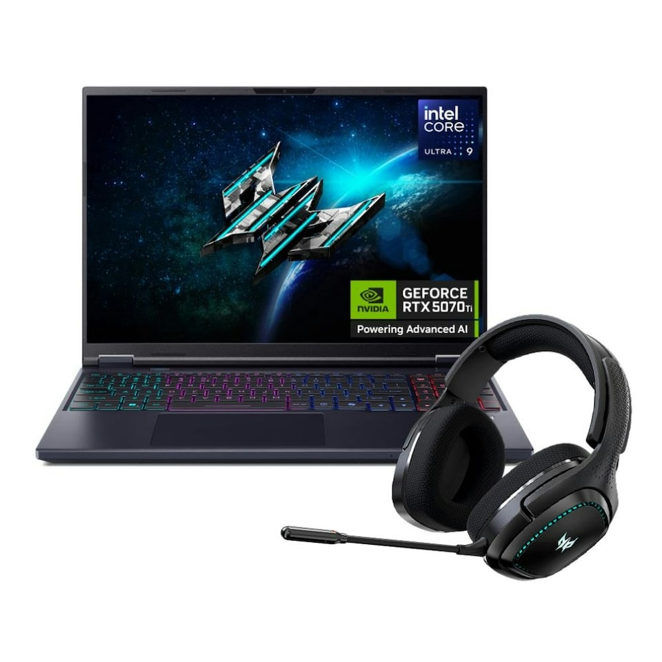 Acer Predator Helios Neo 16 Ai Intel Core Ultra 9 275HX 32GB RAM 1TB SSD NVIDIA RTX 5070 Ti 16" Windows 11 Home Gaming Laptop - NH.QX2EK.001