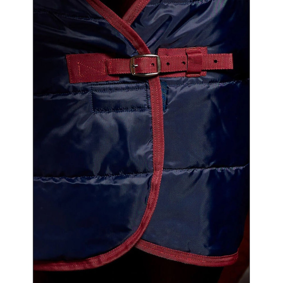 image 1 of Weatherbeeta Comfitec Standard-Neck Channel Quilt 220g Horse Stable Rug | Red | Navy/Burgundy | 6Ft | 1