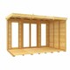 image 3 of 10ft x 6ft Pent Summer House (Full Height Window) - Wood - L178 x W302 x H201 cm | Brown
