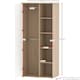 image 3 of Junior Vida Neptune 1 Door Wardrobe 5 Shelves & Clothes Rail, White & Oak
