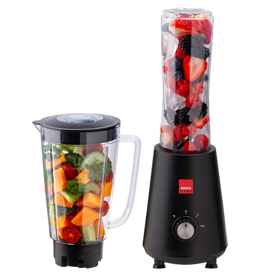 image 1 of Sensio Home Blender Smoothie Maker Sports Bottle + Jar 350W