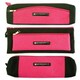 image 1 of Just Stationery Assorted Shaped Glitter Pencil Case - Pink/Black single supplied