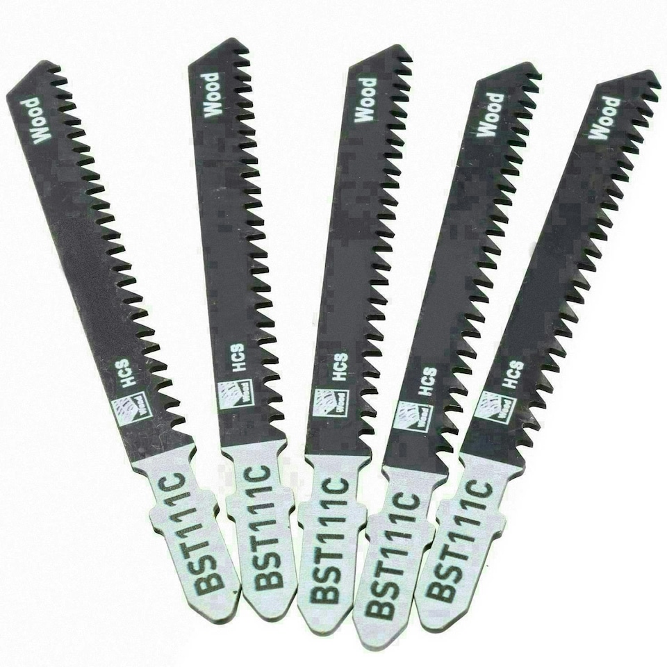 image 1 of Jigsaw Blades 8 TPI with T Shank Cutting Wood Plastics Less Than 50mm 50pk