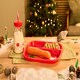 image 3 of Christmas 2 Pack Divided Plate For Santa