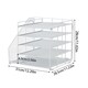 image 4 of Living and Home 5-Tier Desktop Organiser with Vertical File Sorter | White