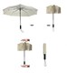 image 3 of S&d,Travel Umbrella Auto Open Close Compact Lightweight Strong Easy to Carry for Men and Women - Beige