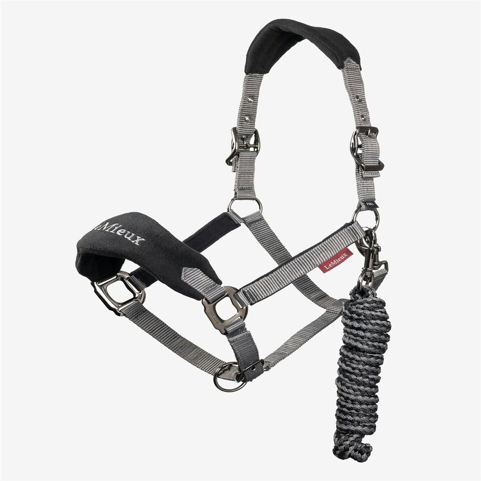 image 1 of LeMieux Vogue Headcollar & Leadrope Red | Full