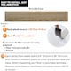 image 4 of NOVECRAFTO Self Adhesive Vinyl Floor Planks – Peel & Stick Flooring – Beige Grey Wood Effect – Easy DIY Installation – Durable & Waterproof Tiles | Brown | 2.78 sqm