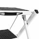 image 6 of Folding Portable 2 Step Stool Non Slip Tread Safety Steel Stepladder | White