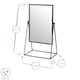 image 3 of Harbour Housewares 22 x 39cm Rectangle Makeup Mirrors - Black - Pack of 2 - Dressing Table Mirror Bathroom Mirror Vanity Mirror Tabletop Mirror | Black | Black | 39 x 22 x 15 CM | 2