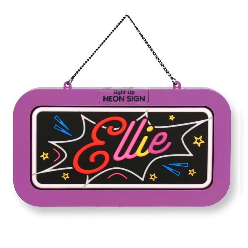 History & Heraldry Light Up Neon Name Sign - Ellie