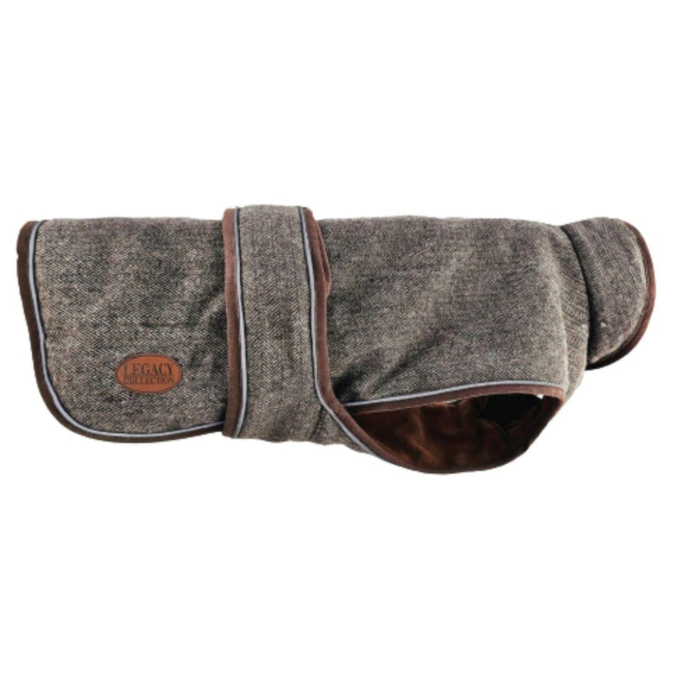 image 1 of HugglePets Legacy Herringbone Dog Coat | Multi | S