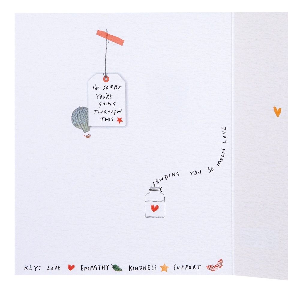 image 1 of Hallmark Maggie's - Cancer Diagnosis Charity Card - I'm Here For You Design