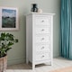 image 2 of Karlstad Chest of Drawers 5 Drawer Tall in Classic White