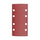 image 1 of Timco - 1/3 Sanding Sheets - 80 Grit - Red - Punched (Size 93 x 185mm - 5 Pieces)