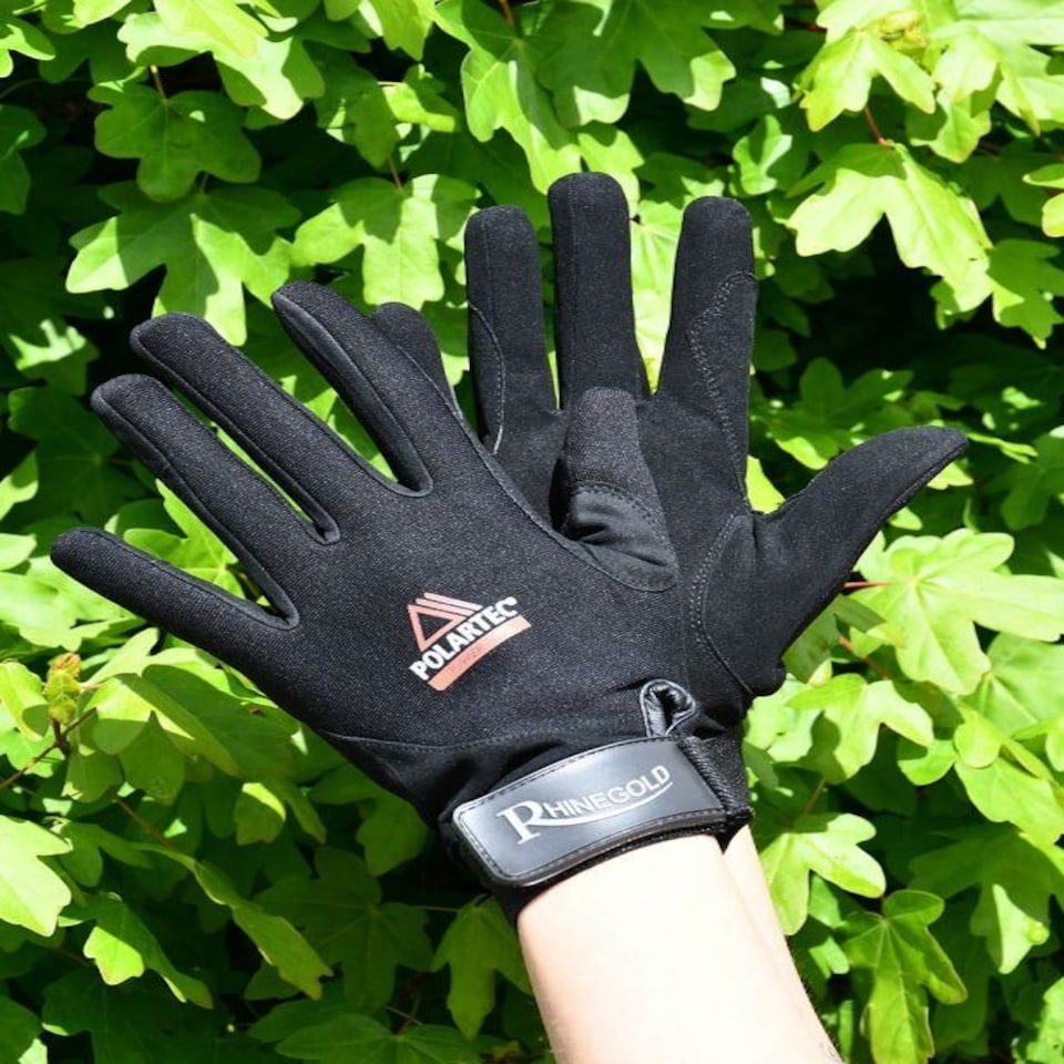 Rhinegold Polartec Suede Palm Riding Glove Black | Size: Small
Colour: Black