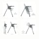 image 7 of Allis Baby Lola 2-in-1 Highchair Feeding Chair - Light Grey | Grey | Light Grey | One Size | 1
