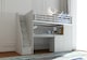 image 2 of Dakota High Sleeper Bed Frame with Desk and Storage in Grey | Grey | Single