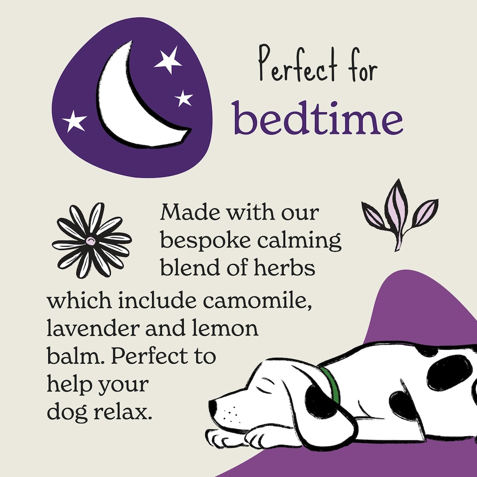 image 1 of Calming Dog Treats with Camomile & Lavender (8x90g)