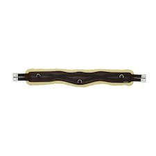 HyCOMFORT Fleece Horse Jumping Girth - Brown/Natural - 38in