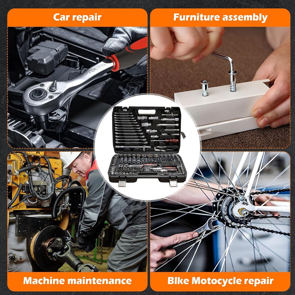 image 1 of Alivio 216 Piece Universal Tool Set with Ratchets, Wrenches & Bits