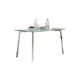 image 1 of Furniturebox Cosmo Chrome Metal And Glass Dining Table