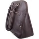 image 3 of London Leathergoods Womens Large Premium Soft Leather Travel / Work Hand Bag / Shoulder Bag | Brown | Dark Brown
