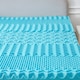 image 5 of Ezysleep 10cm Cooling 7 Zone Open-Cell Memory Foam Mattress Topper Bedroom | Blue