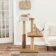 image 9 of COSTWAY Cat Tree 112cm Modern Kitty Tower w/Padded Perch