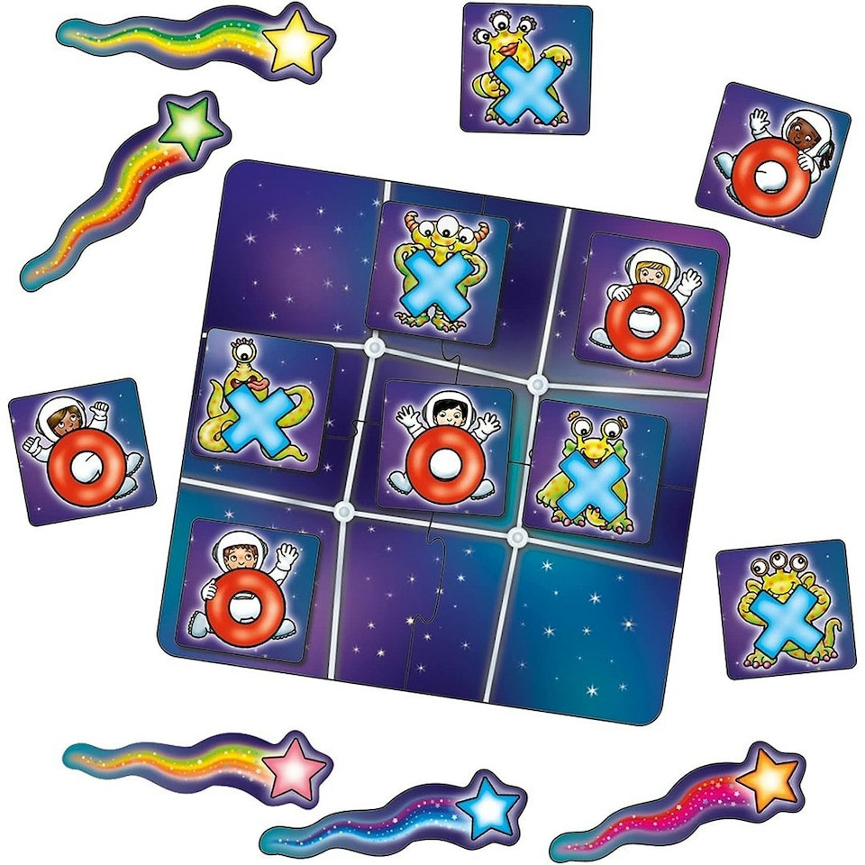 image 1 of Orchard Toys Mini Game Astronauts And Crosses Game