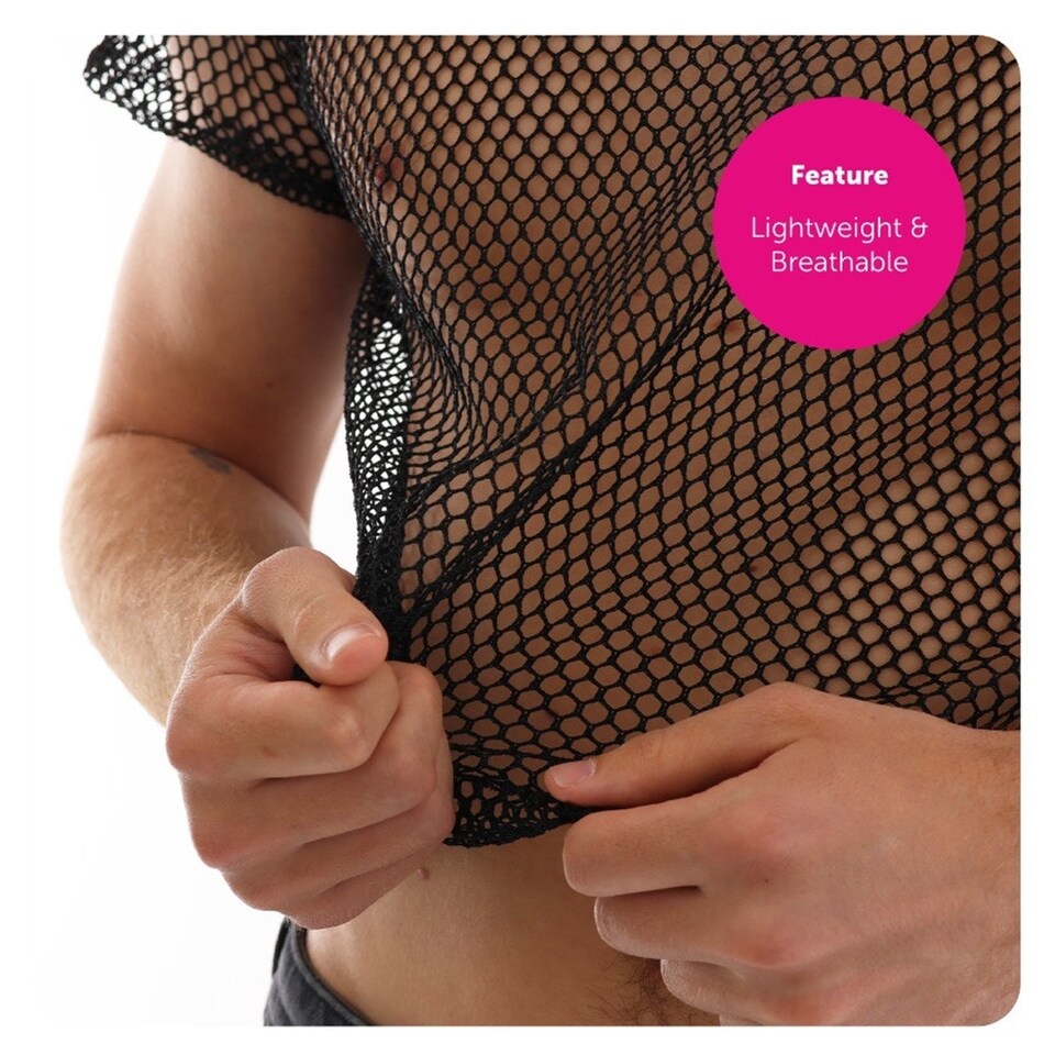 image 1 of YMCA Macho Man Costume Set | Black | 2XL
