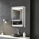 image 2 of kleankin LED Lighted Bathroom Mirror Cabinet W/ LED Lights Shelves Wall-mounted