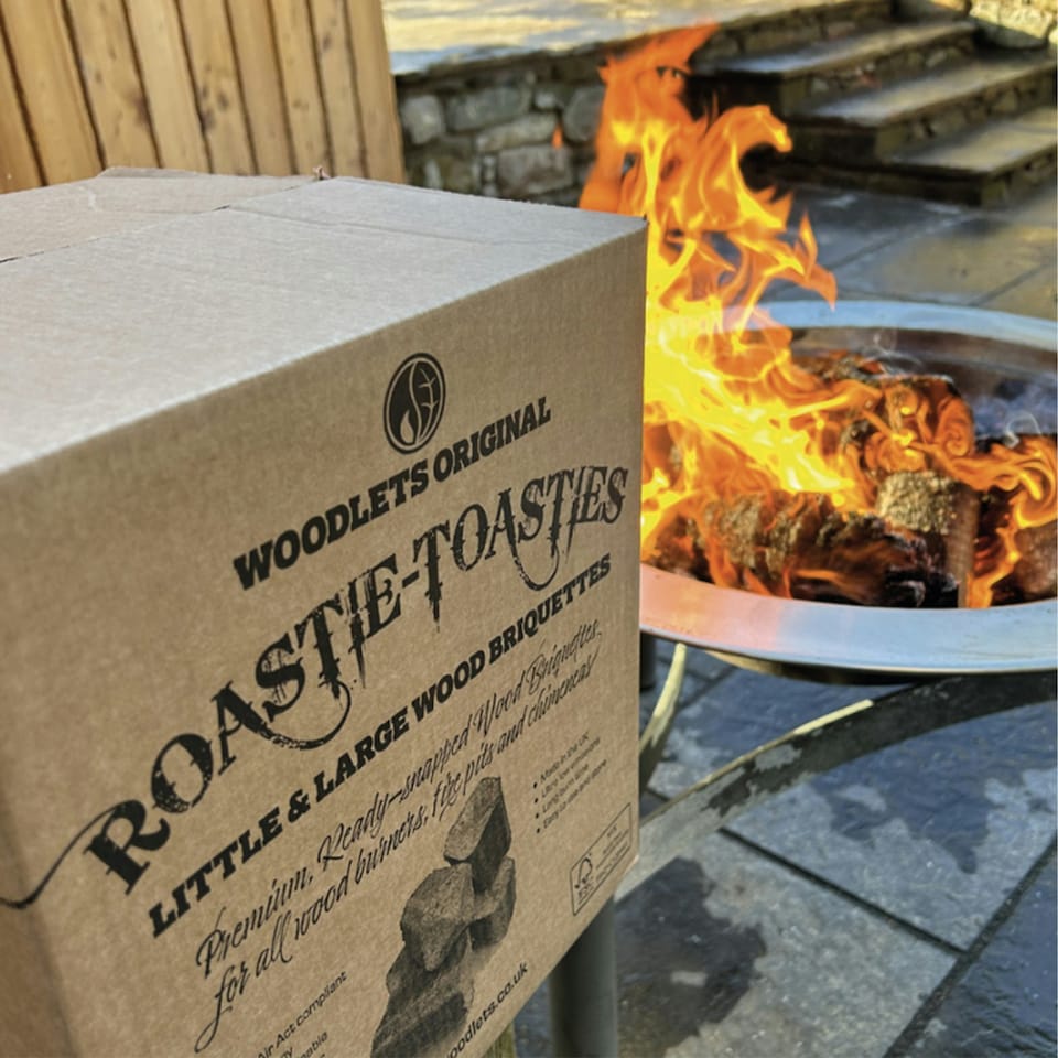image 1 of Roastie Toasties Wood Burner Briquettes - 1 Box